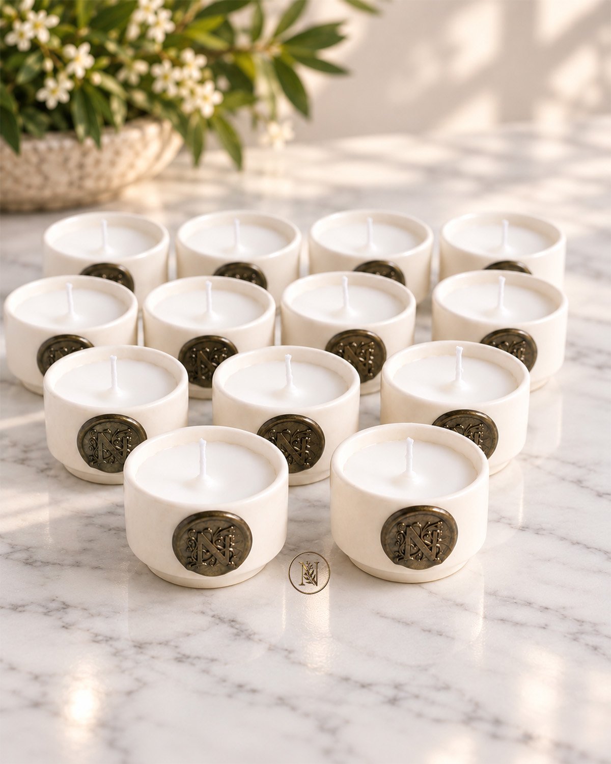 Nirupama Botanical Outdoor Candles – Mini <span>(Box of Six)</span>